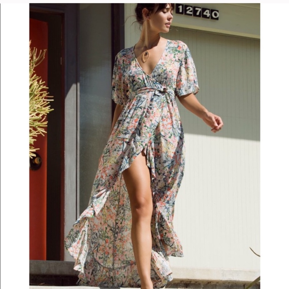 RAGA MONIQUE MAXI WRAP DRESS